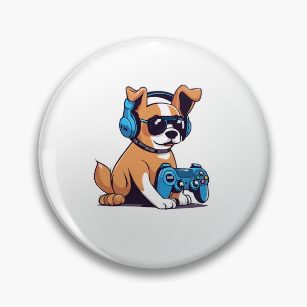 Item preview, Gamer Dog Playing Video Games designed and sold by Majestic Paws.