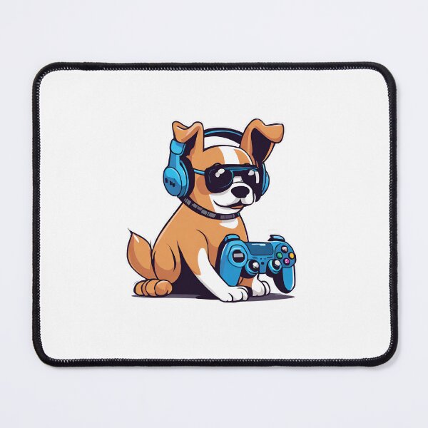 Item preview, Gamer Dog Playing Video Games designed and sold by Majestic Paws.