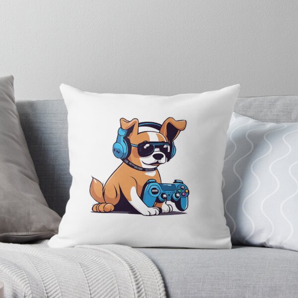 Item preview, Gamer Dog Playing Video Games designed and sold by Majestic Paws.