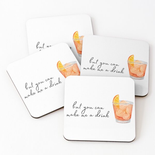 Item preview, Delicate Lyrics - Make Me a Drink (Old Fashioned) designed and sold by Samantha Kelly.