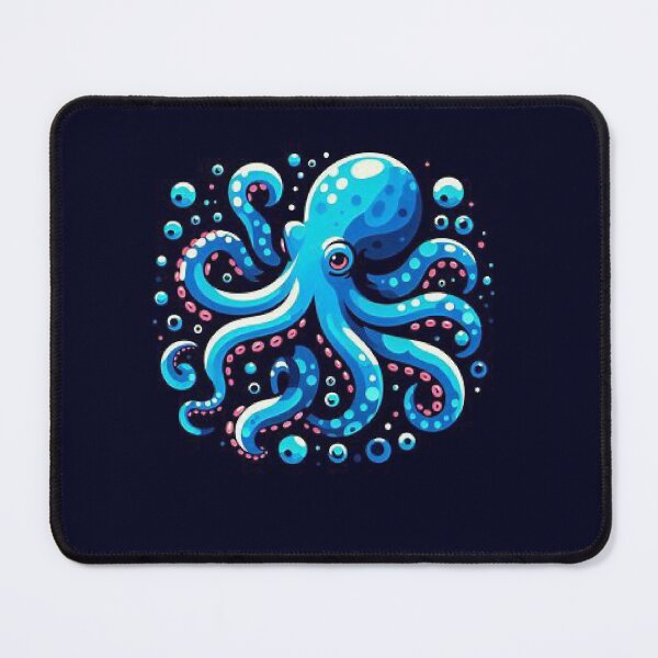Item preview, Pulpo azul  designed and sold by Bit Canvas.