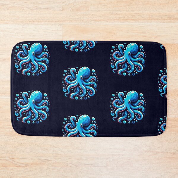 Item preview, Pulpo azul  designed and sold by Bit Canvas.