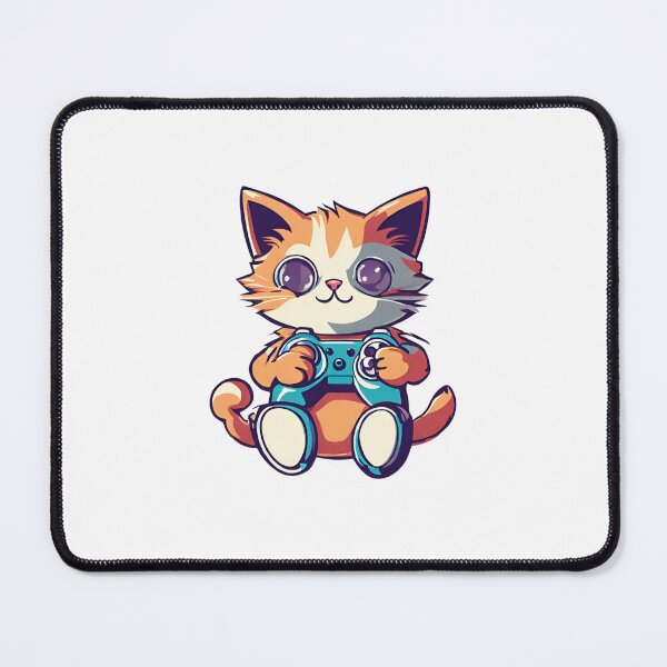 Item preview, Gamer Cat Playing Video Games designed and sold by Majestic Paws.