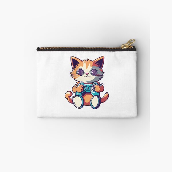 Item preview, Gamer Cat Playing Video Games designed and sold by Majestic Paws.