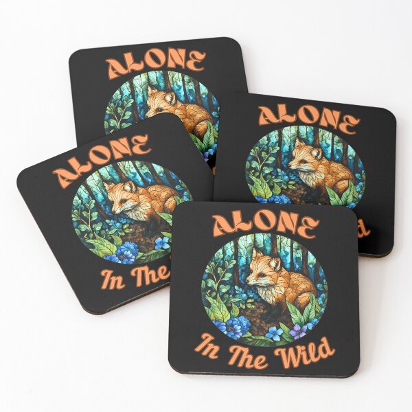 Item preview, Alone in the Wild. fox portrait designed and sold by FoxVibes.