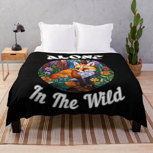 Item preview, Alone in the Wild. fox quote designed and sold by FoxVibes.