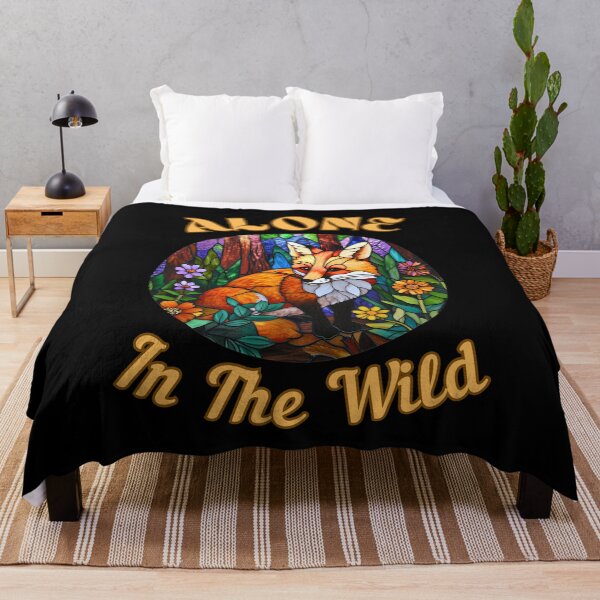 Item preview, Alone in the Wild. fox saying designed and sold by FoxVibes.