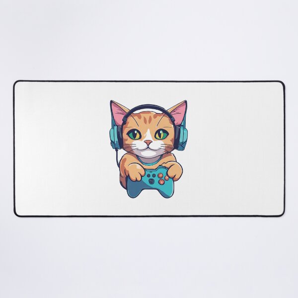 Item preview, Gamer Cat Playing Video Games designed and sold by Majestic Paws.