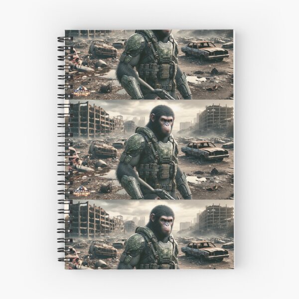 Item preview, Survivor of the Future: The Battle-Ready Humanoid Monkey in a Post-Apocalyptic Wasteland designed and sold by SurrealCreator.