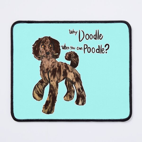 Item preview, Why Doodle when you can Poodle? (Red Brindle / undocked) designed and sold by Sparklepupfaeri.