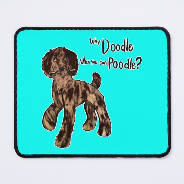 Item preview, Why Doodle when you can Poodle? (Red Brindle / docked) designed and sold by Sparklepupfaeri.