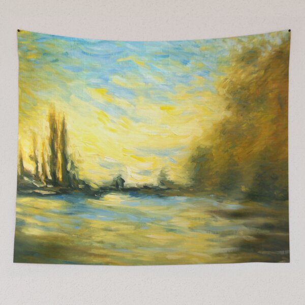 Item preview, Orange Sunset Oil Monet designed and sold by LauraJacome.