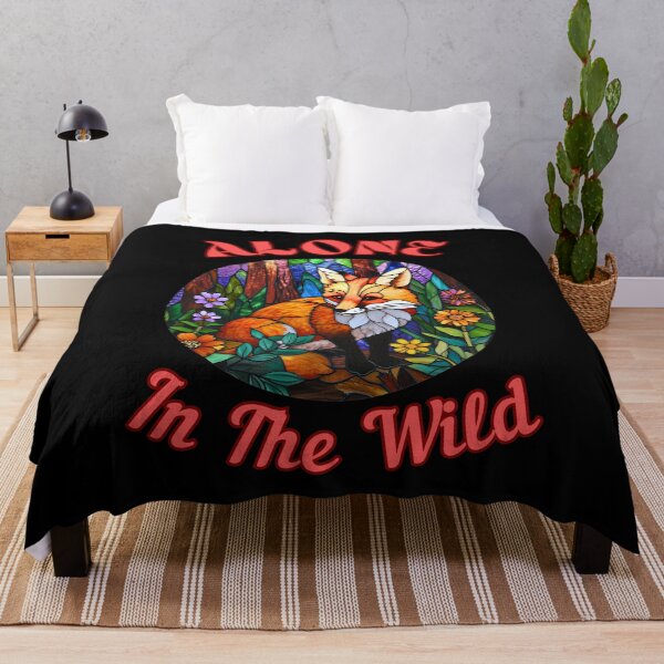 Item preview, Alone in the Wild. retro fox designed and sold by FoxVibes.