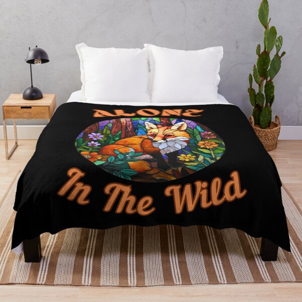 Item preview, Alone in the Wild. fox watercolor designed and sold by FoxVibes.