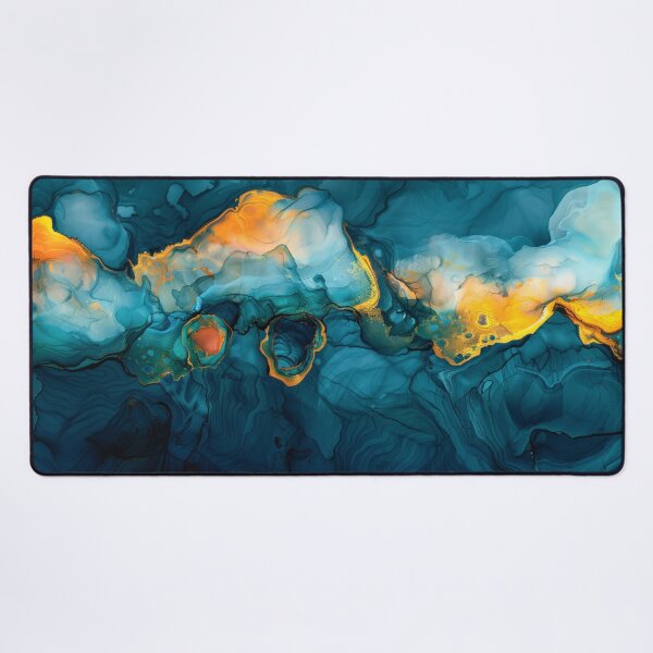 Item preview, Fluid Emerald Art designed and sold by AM-Fine-Designs.