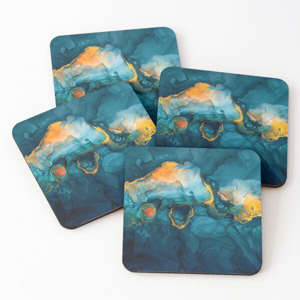 Item preview, Fluid Emerald Art designed and sold by AM-Fine-Designs.