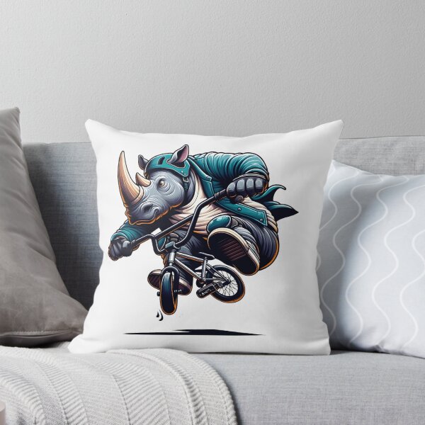 Item preview, Rhinoceros on Bicycle BMX Rhinoceros on Bike designed and sold by Bomba Visual.