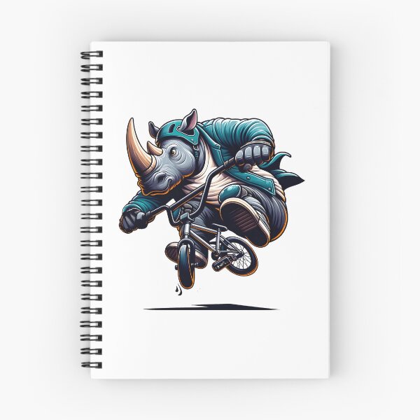 Item preview, Rhinoceros on Bicycle BMX Rhinoceros on Bike designed and sold by Bomba Visual.