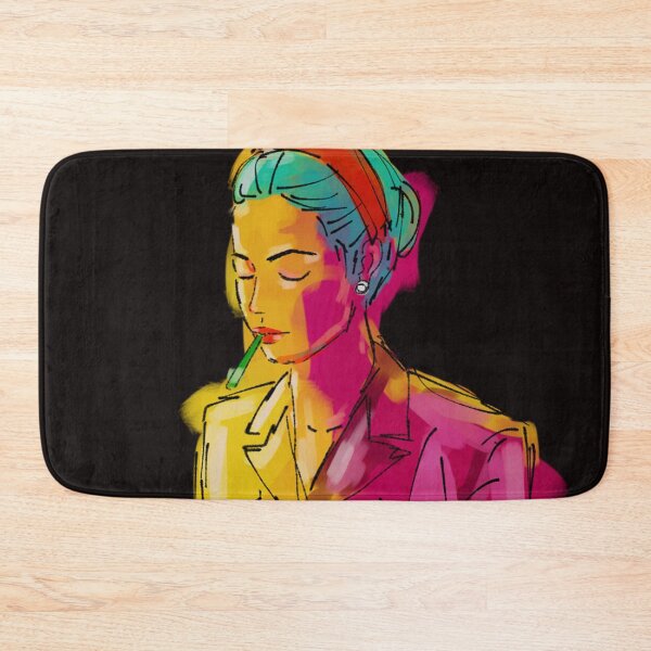 Item preview, Simone de Beauvoir black background designed and sold by KennyLucky.