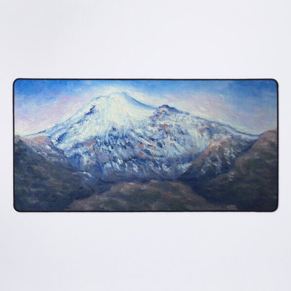 Item preview, Impressionist oil volcano painting designed and sold by LauraJacome.