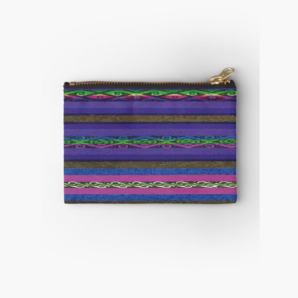 Item preview, Vibrant color mexican folk art blanket royal blue embroidery poncho fabric  designed and sold by T-Mex.