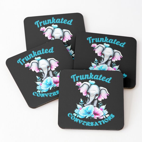 Item preview, Trunkated Conversations. colorful elephant designed and sold by ElephantVibes.