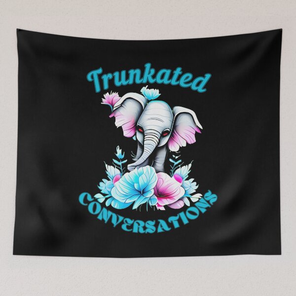Item preview, Trunkated Conversations. colorful elephant designed and sold by ElephantVibes.