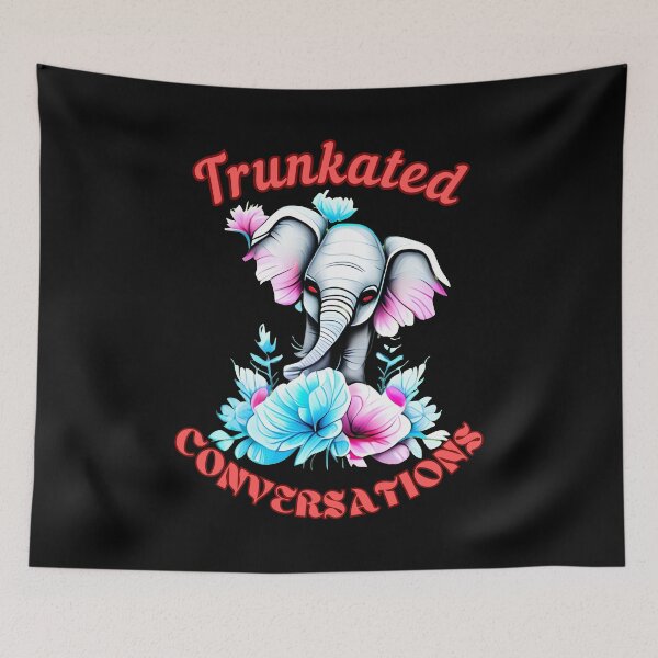 Item preview, Trunkated Conversations. elephant head designed and sold by ElephantVibes.