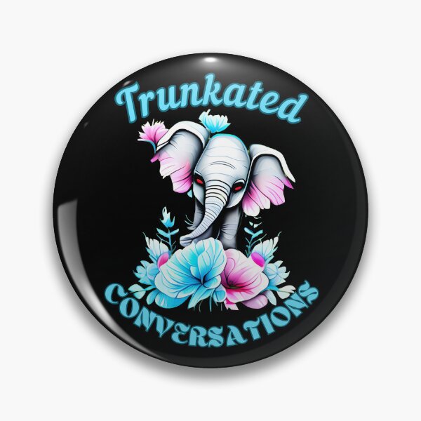 Item preview, Trunkated Conversations. elephant portrait designed and sold by ElephantVibes.