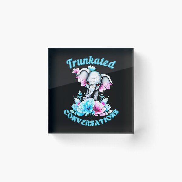 Item preview, Trunkated Conversations. elephant portrait designed and sold by ElephantVibes.