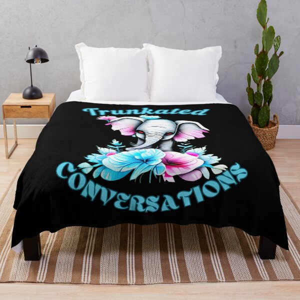Item preview, Trunkated Conversations. elephant portrait designed and sold by ElephantVibes.