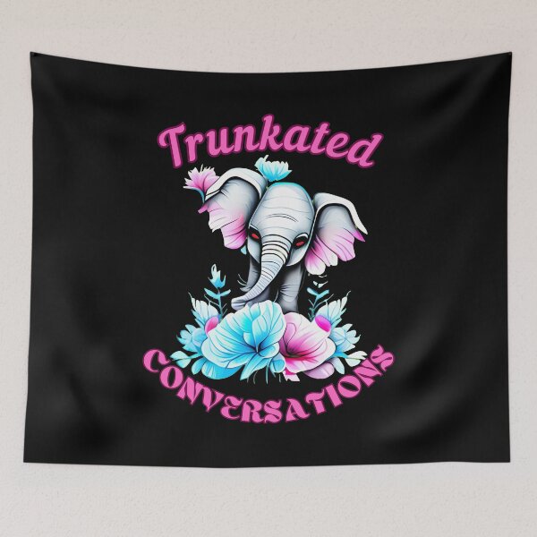 Item preview, Trunkated Conversations. elephant face designed and sold by ElephantVibes.