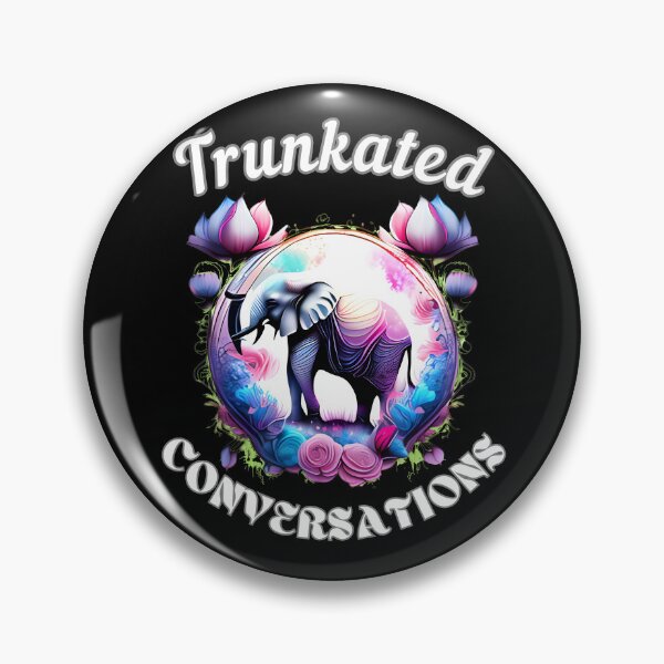 Item preview, Trunkated Conversations. watercolor elephant designed and sold by ElephantVibes.