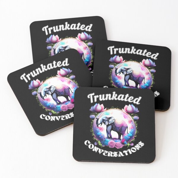 Item preview, Trunkated Conversations. watercolor elephant designed and sold by ElephantVibes.