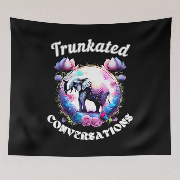 Item preview, Trunkated Conversations. watercolor elephant designed and sold by ElephantVibes.