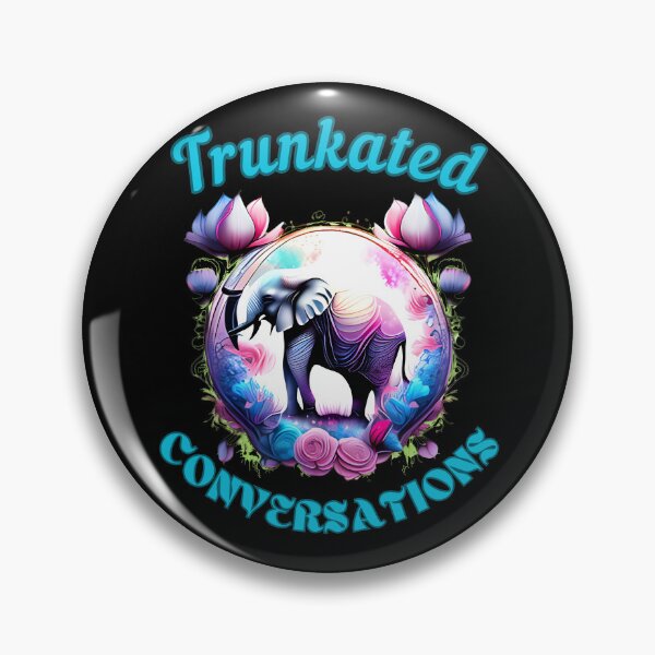 Item preview, Trunkated Conversations. happy elephant designed and sold by ElephantVibes.