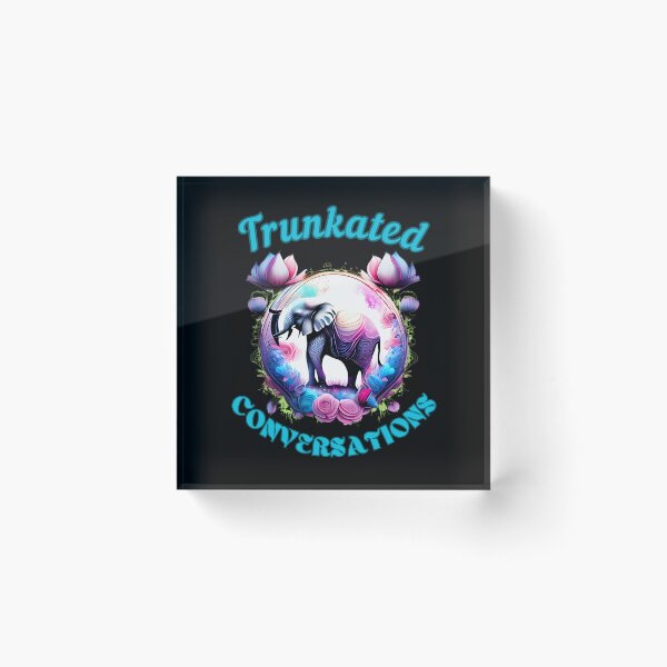 Item preview, Trunkated Conversations. happy elephant designed and sold by ElephantVibes.
