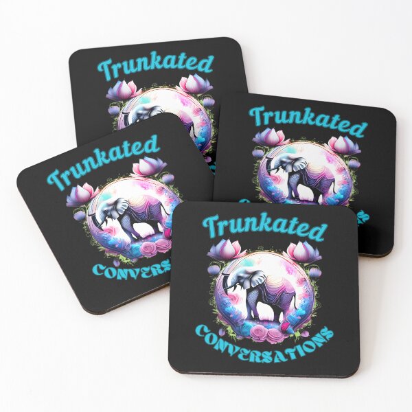 Item preview, Trunkated Conversations. happy elephant designed and sold by ElephantVibes.