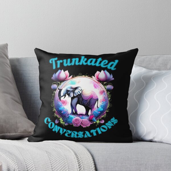 Item preview, Trunkated Conversations. happy elephant designed and sold by ElephantVibes.