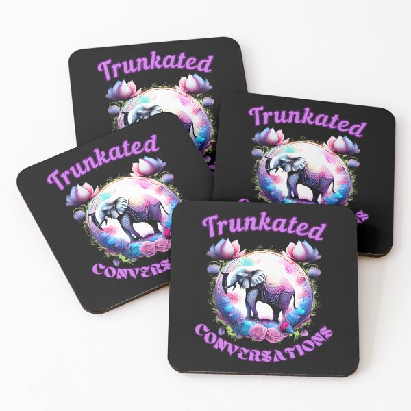Item preview, Trunkated Conversations elephant quote designed and sold by ElephantVibes.