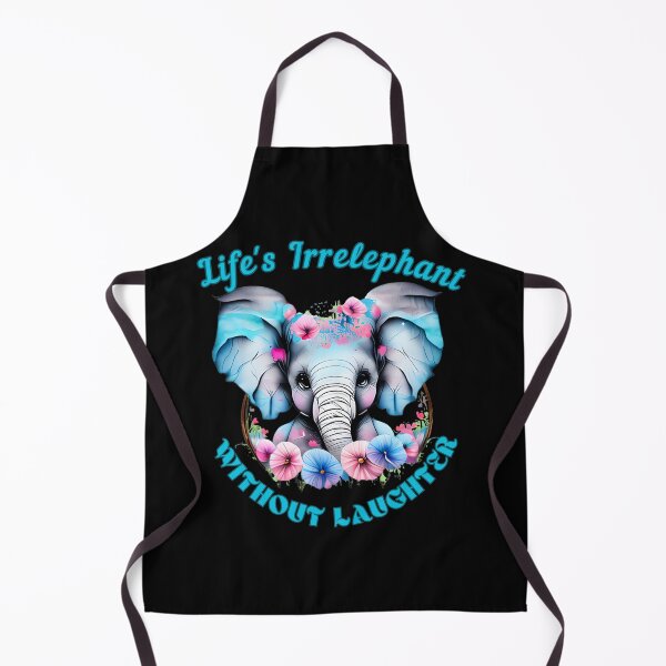 Item preview, Life's Irrelephant Without Laughter. colorful elephant designed and sold by ElephantVibes.