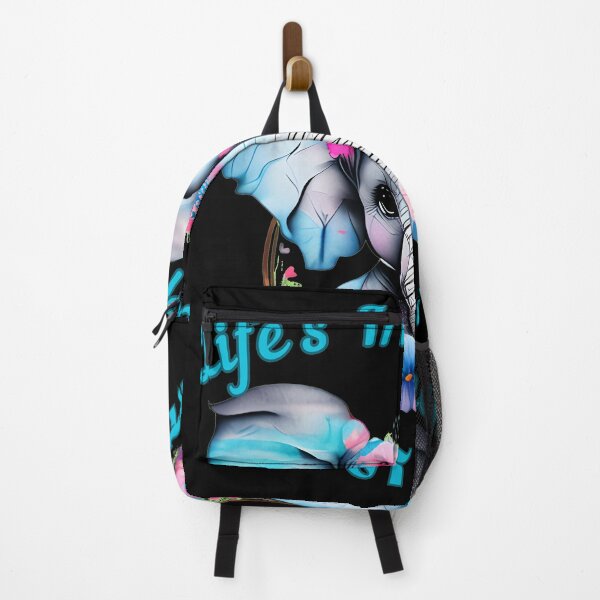 Item preview, Life's Irrelephant Without Laughter. colorful elephant designed and sold by ElephantVibes.