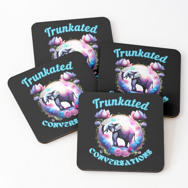 Item preview, Trunkated Conversations Flower elephant designed and sold by ElephantVibes.