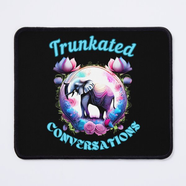 Item preview, Trunkated Conversations Flower elephant designed and sold by ElephantVibes.
