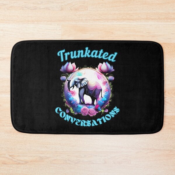 Item preview, Trunkated Conversations Flower elephant designed and sold by ElephantVibes.