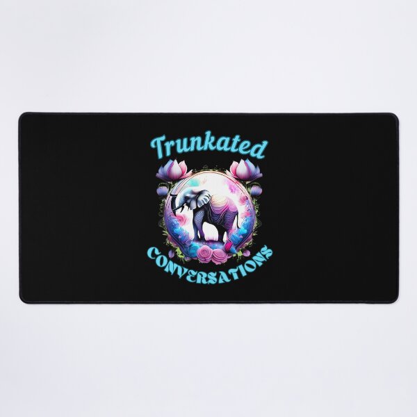 Item preview, Trunkated Conversations Flower elephant designed and sold by ElephantVibes.