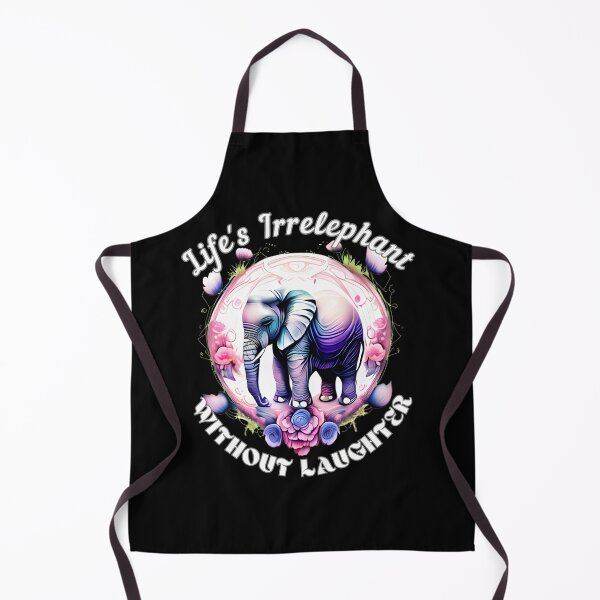 Item preview, Life's Irrelephant Without Laughter. watercolor elephant designed and sold by ElephantVibes.