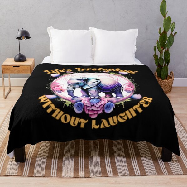 Item preview, Life's Irrelephant Without Laughter. adorable elephant designed and sold by ElephantVibes.