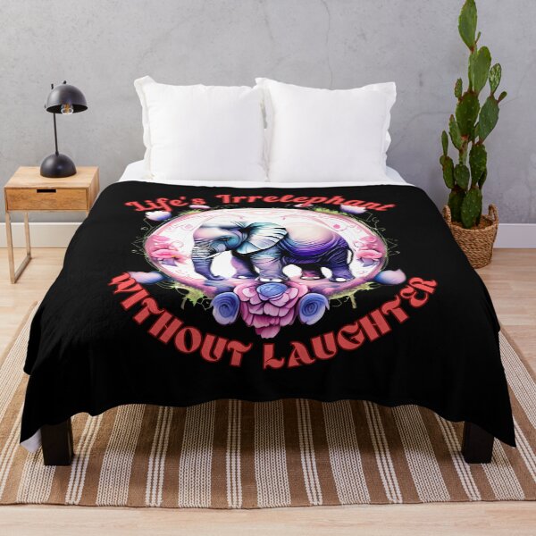 Item preview, Life's Irrelephant Without Laughter. elephant saying designed and sold by ElephantVibes.