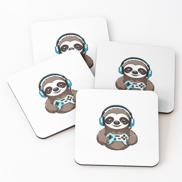 Item preview, Gamer Sloth Playing Video Games designed and sold by Majestic Paws.